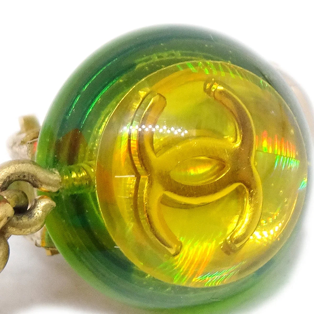 Chanel Lucite Earrings Clip-On