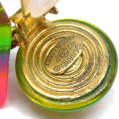 Chanel Lucite Earrings Clip-On