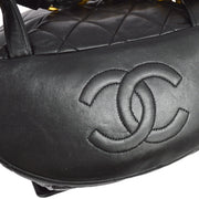 Chanel Black Lambskin Large Duma Backpack