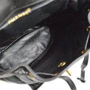 Chanel Black Lambskin Large Duma Backpack