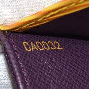 Louis Vuitton 2002 Yellow Epi Porte Mannaie Simple Coin Purse Wallet M63419