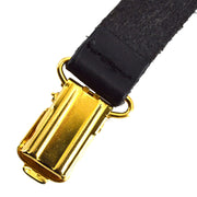 Chanel Black Suspenders Small Good