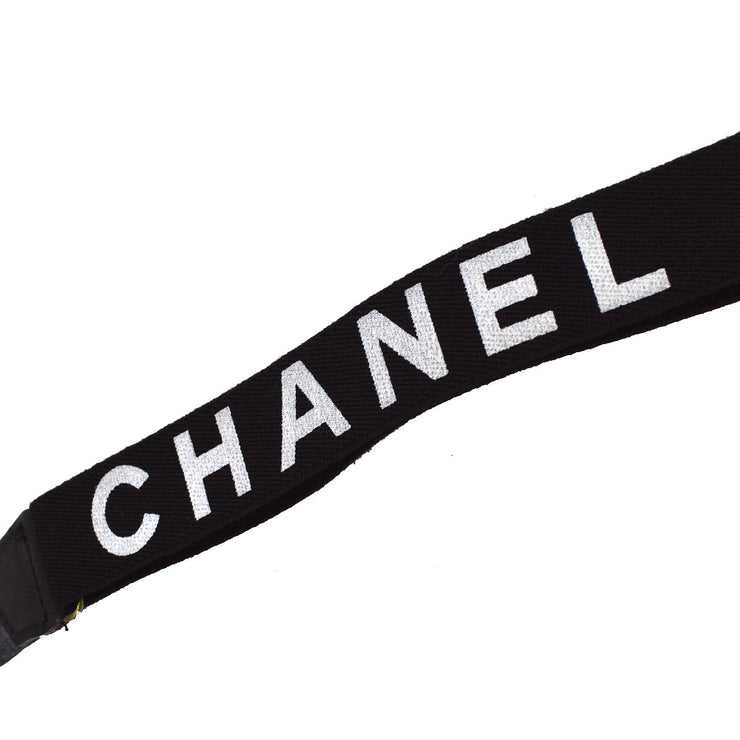 Chanel Black Suspenders Small Good