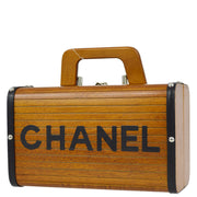 Chanel 1994-1996 Brown Wooden Vanity Handbag Box