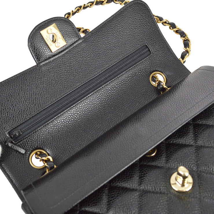 Chanel Black Caviar Small Classic Double Flap Bag
