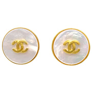 Chanel Button Shell Earrings Clip-On White 95A – AMORE Vintage Tokyo