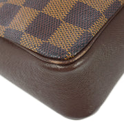 Louis Vuitton 2001 Damier Trousse Makeup Handbag N51982