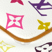 Louis Vuitton 2003 White Multicolor Pochette Accessoires Handbag M92649