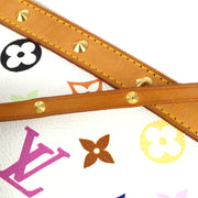 Louis Vuitton 2003 White Multicolor Pochette Accessoires Handbag M92649