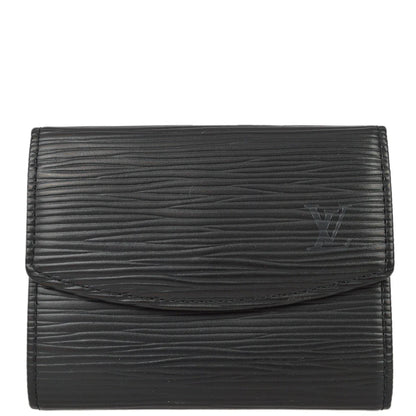 Louis Vuitton 1998 Black Epi Porte Monnaie Simple Coin Purse Wallet M63412