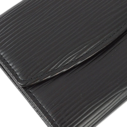 Louis Vuitton 1998 Black Epi Porte Monnaie Simple Coin Purse Wallet M63412