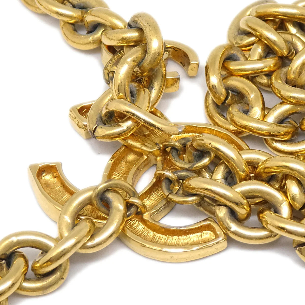 Chanel CC Gold Chain Belt Small Good