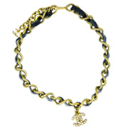 Chanel 1995 Crystal & Gold CC Choker