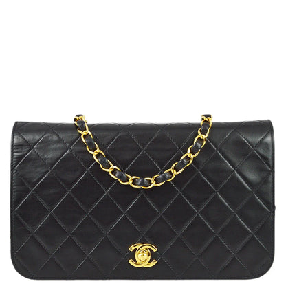Chanel 2001-2003 Lambskin Small Turnlock Full Flap Bag