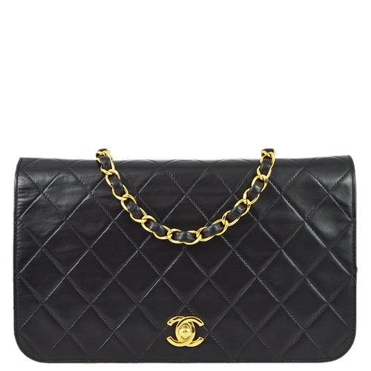 Chanel 2001-2003 Lambskin Small Turnlock Full Flap Bag