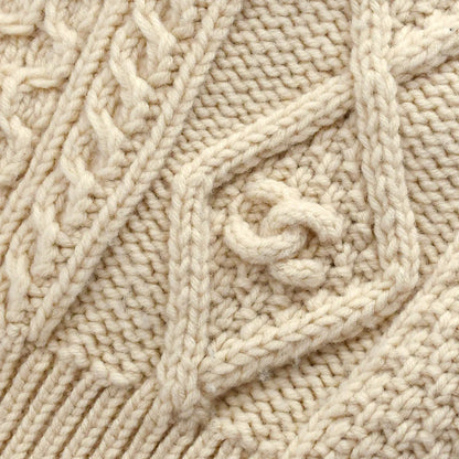Chanel Fall 1996 Wool Fisherman Knit Short Sleeve Jumper #38