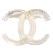 Chanel CC Brooch Pin Clear 02P
