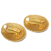 Chanel Oval Earrings Clip-On Gold 2904/29