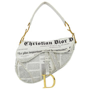 Christian Dior * 2000 John Galliano Medium Newspaper Saddle Bag