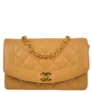 Chanel 1991-1994 Caviar Small Diana Shoulder Bag