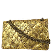 Chanel 2008 A Paris-Moscow Runway Metallic Gold Leather 2.55 Reissue Double Flap Bag