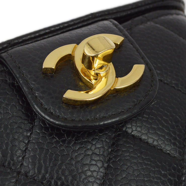 Chanel * Black Caviar Chain Shoulder Bag