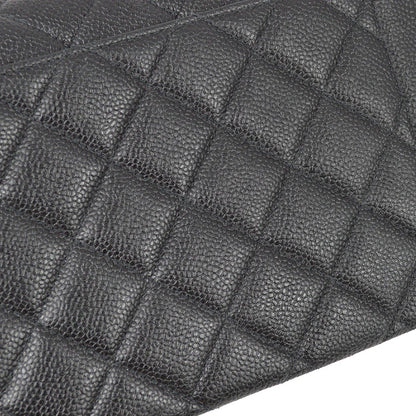 Chanel 1997-1999 Black Caviar Medium Tall Diana Shoulder Bag