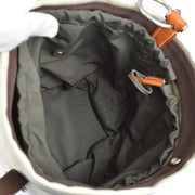 Hermes 2008 Toile Chevron Sac de Pansage Bucket Shoulder Bag