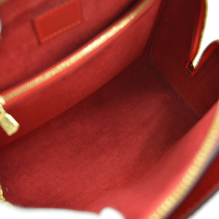 Louis Vuitton 1998 Red Epi Pont Neuf Handbag M52057