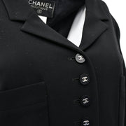 Chanel Spring 1996 Single Breasted Jacket Black 96P #40