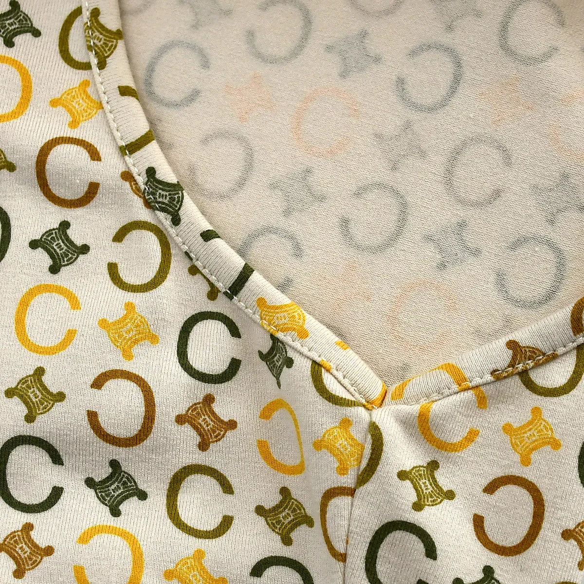Celine 2000s C Macadam Sleeveless Top