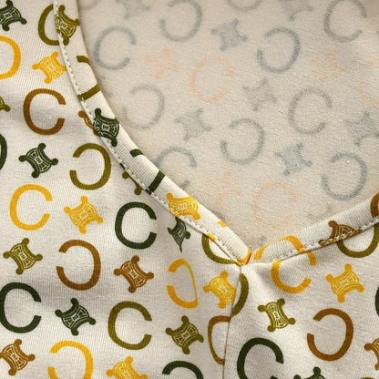 Celine 2000s C Macadam Sleeveless Top