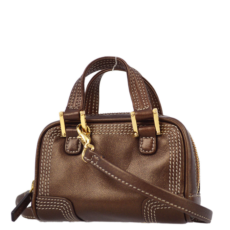Loewe Bronze Mini Amazona 2way Shoulder Handbag – AMORE Vintage Tokyo