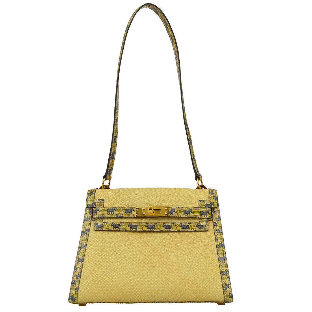 Hermes * 1985 Straw Zebra Mini Kelly 20 – AMORE Vintage Tokyo