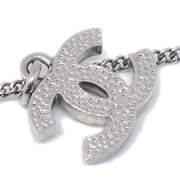 Chanel 2011 Crystal & Silver CC Necklace