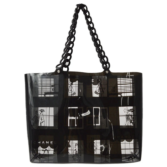 Chanel 2003-2004 Vinyl Windows Line Tote