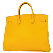 Hermes 2003 Yellow Courchevel Birkin 40 Handbag