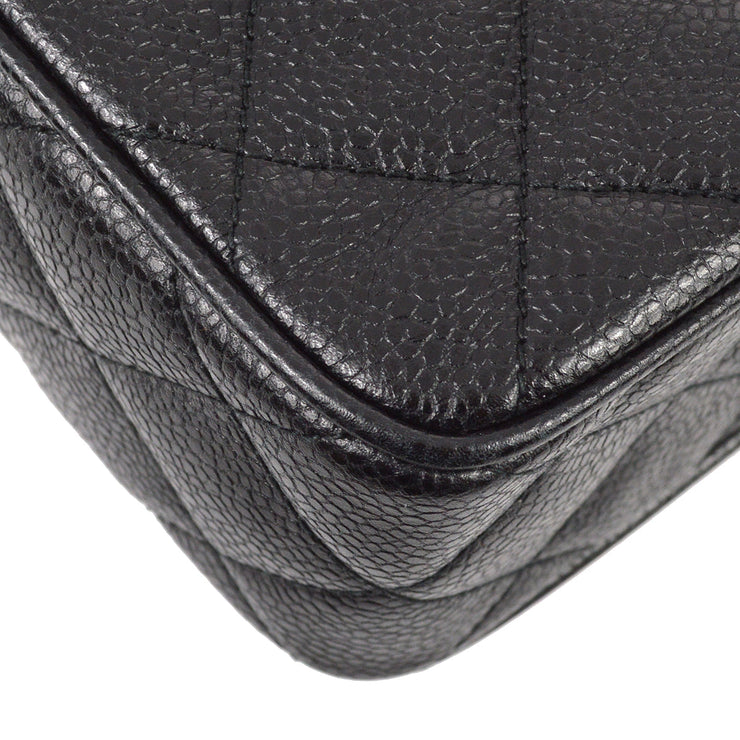 Chanel Black Caviar Skin Pocket Camera Bag