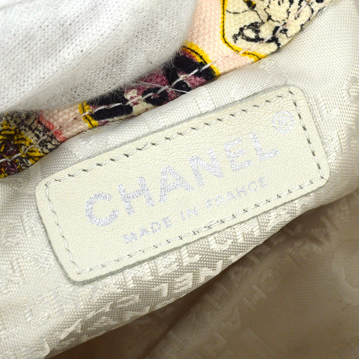 Chanel 2005-2006 Pink Canvas Valentine Chain Handbag