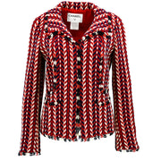 Chanel Single Breasted Jacket Red 04A #38