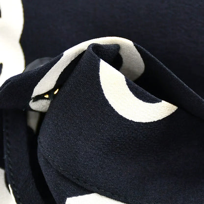Chanel Spring 1997 Short Sleeve Shirt Blouse Top Black #38