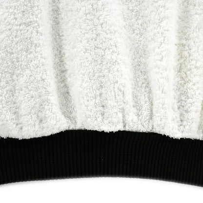 Chanel Terry Cloth Sweatshirt White Black