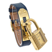 Hermes 1996 Kelly Watch Navy Courchevel