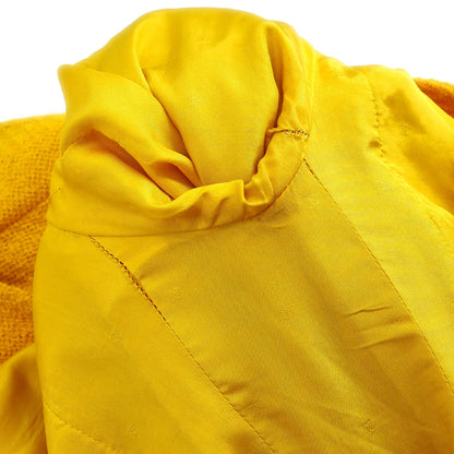 Chanel Double Breasted Collarless Jacket Yellow 17 #38