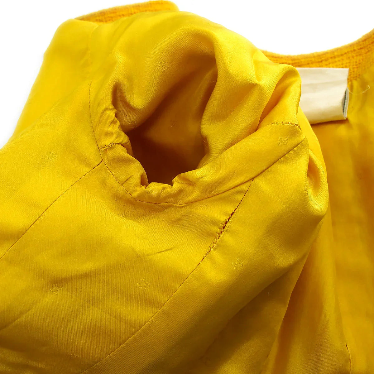 Chanel Double Breasted Collarless Jacket Yellow 17 #38