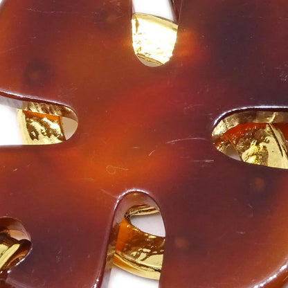 Chanel 1994 Faux Tortoiseshell CC Dangle Earrings