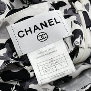 Chanel Spring 2005 printed silk evening dress with bows #36