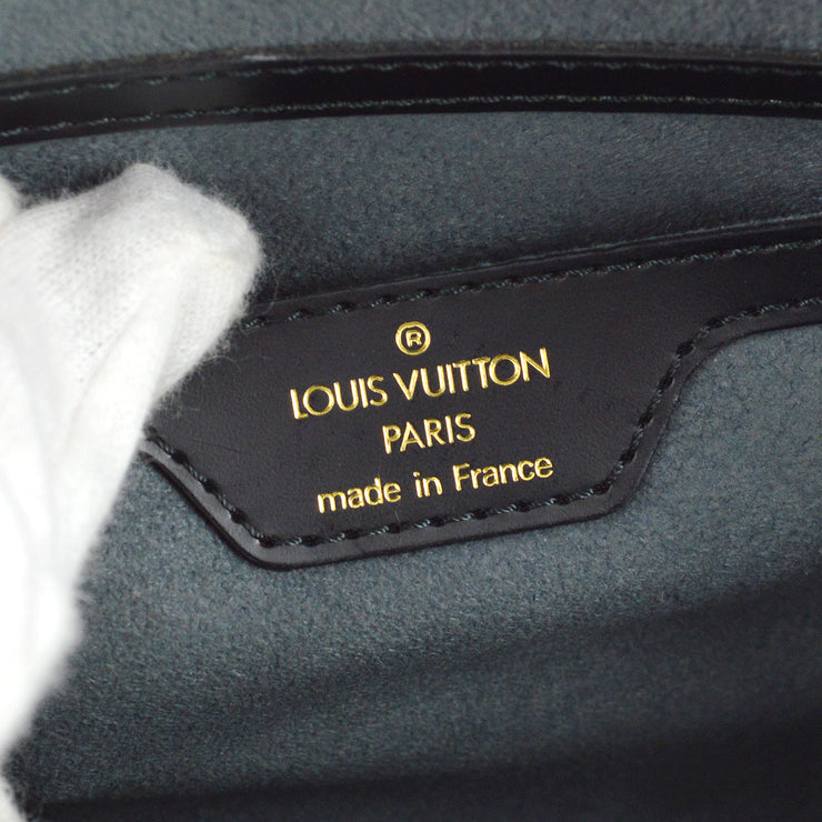 Louis Vuitton 2005 Black Epi Soufflot Handbag M52862
