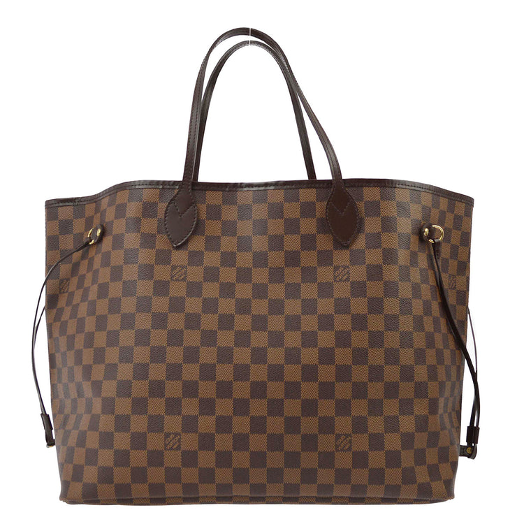 Louis Vuitton 2008 Damier Neverfull GM Tote Handbag N51106