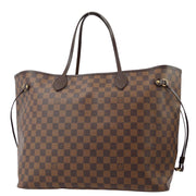 Louis Vuitton 2008 Damier Neverfull GM Tote Handbag N51106